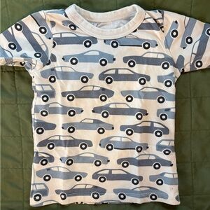 Winter Water Factory Blue Car Print T-Shirt